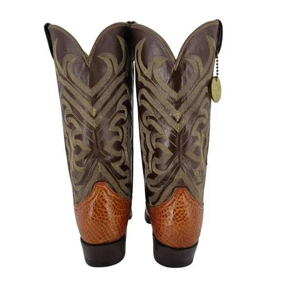 MINT Alligator El Rey Tony Lama 6.5B Honey Brown Cowboy Cowgirl Western Boots - Picture 12 of 16